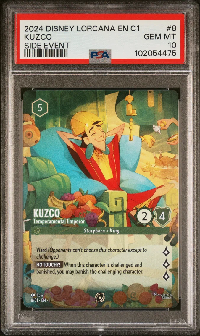 2024 #8 Kuzco - Temperamental Emperor PSA 10 Disney Lorcana EN C1-Lorcana Challenge Promo