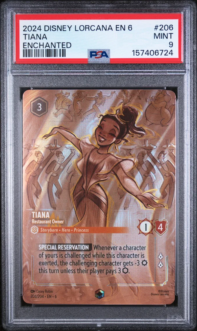2024 #206 Tiana - Restaurant Owner PSA 9 Disney Lorcana EN 6-Azurite Sea