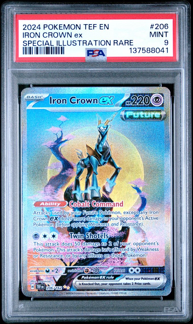 2024 #206 Iron Crown EX PSA 9 Tef EN-Temporal Forces Pokemon