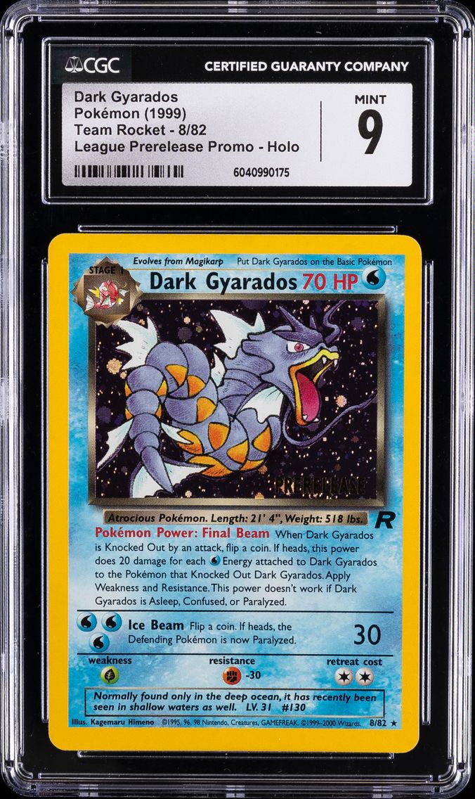 2000 #8 Dark Gyarados-Holo CGC 9 Rocket Pokemon