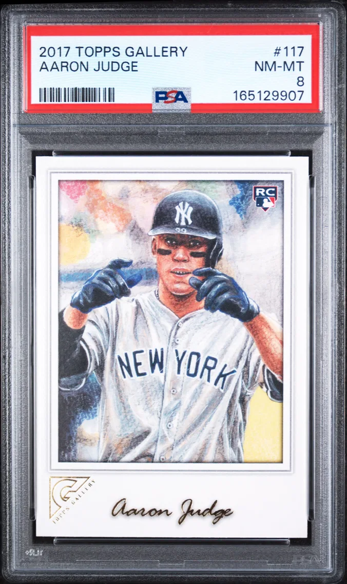 2017 #117 Aaron Judge PSA 8 Topps Gallery