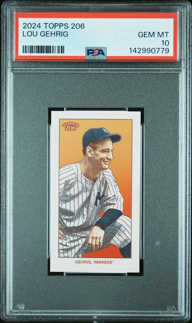 2024 #NA Lou Gehrig PSA 10 Topps 206