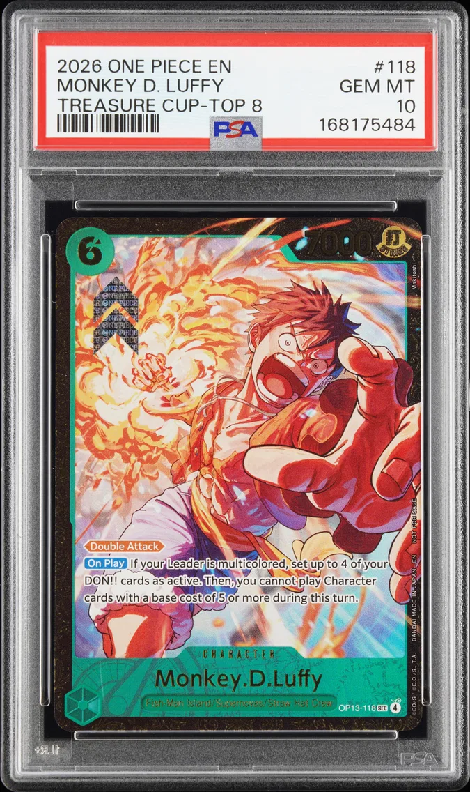 2026 #118 Monkey D. Luffy PSA 10 One Piece Promos