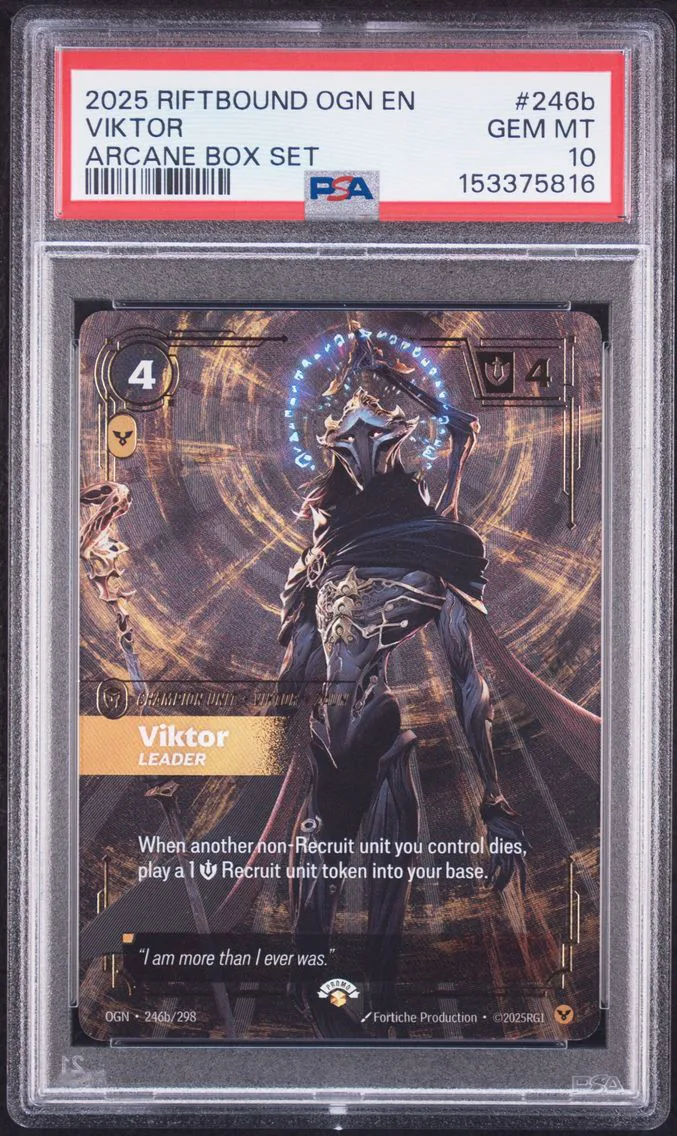 2025 #246b Viktor - Leader PSA 10 Riftbound: League of Legends Ogn-Origins
