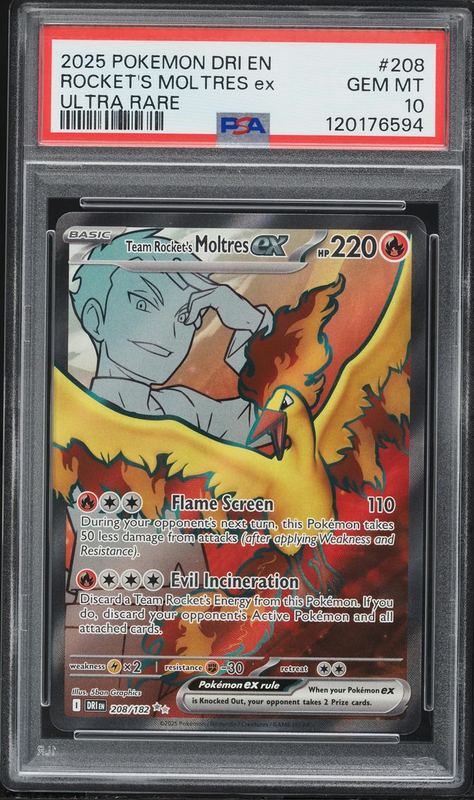 Team Rocket's Moltres ex - 208/182