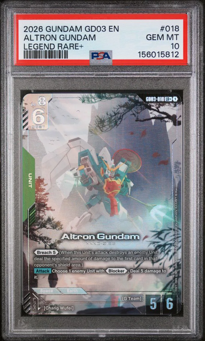2026 #018 Altron Gundam PSA 10 Gundam GD03-Steel Requiem