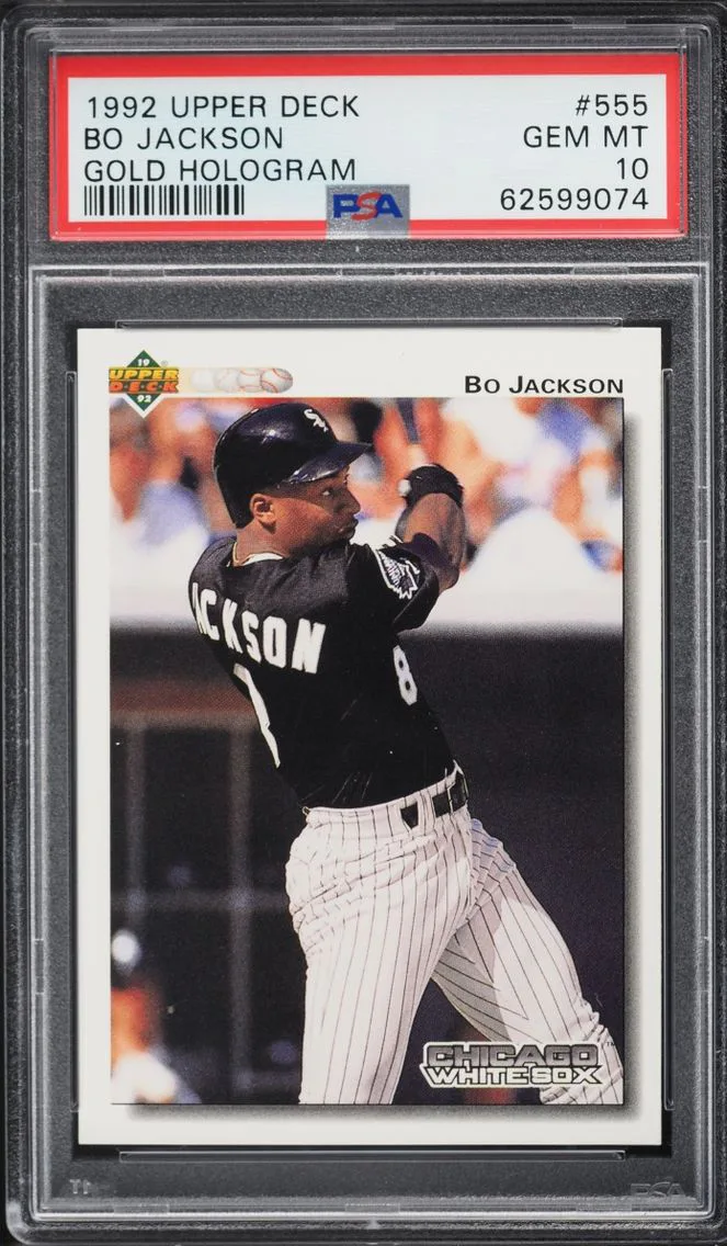1992 Upper Deck Gold Hologram Bo Jackson #555 PSA 10 GEM MINT