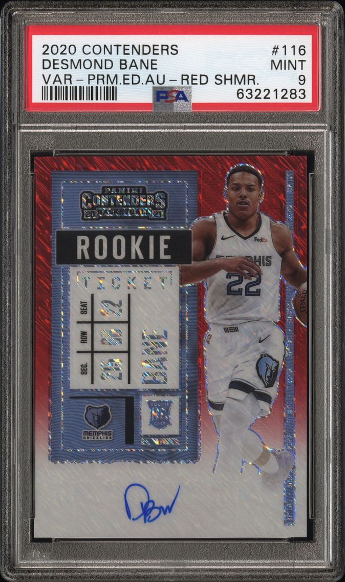 2020 #116 Desmond Bane PSA 9 Pan