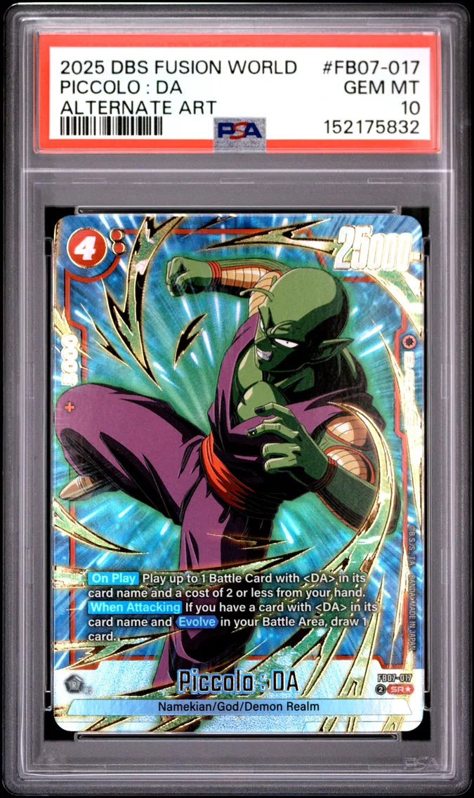 2025 #FB07-017 Piccolo : DA PSA 10 Dragon Ball Super Card Game Fusion World Wish for Shenron