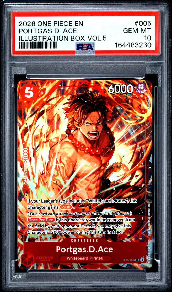 2026 #005 Portgas D. Ace PSA 10 One Piece Promos