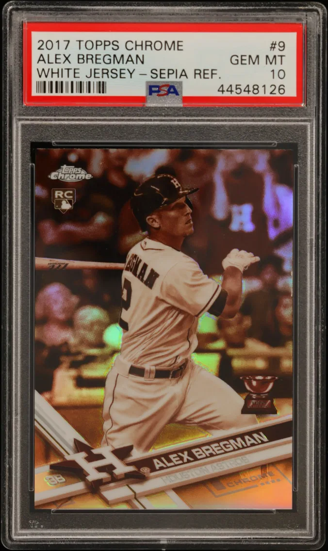 2017 #9 Alex Bregman PSA 10 Topps Chrome