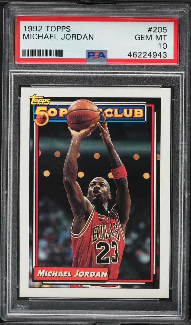 1992 #205 Michael Jordan PSA 10 Topps