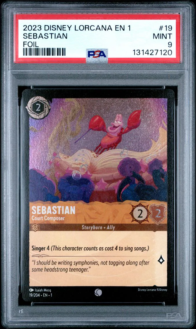 2023 #19 Sebastian - Court Composer PSA 9 Disney Lorcana EN 1-the First Chapter
