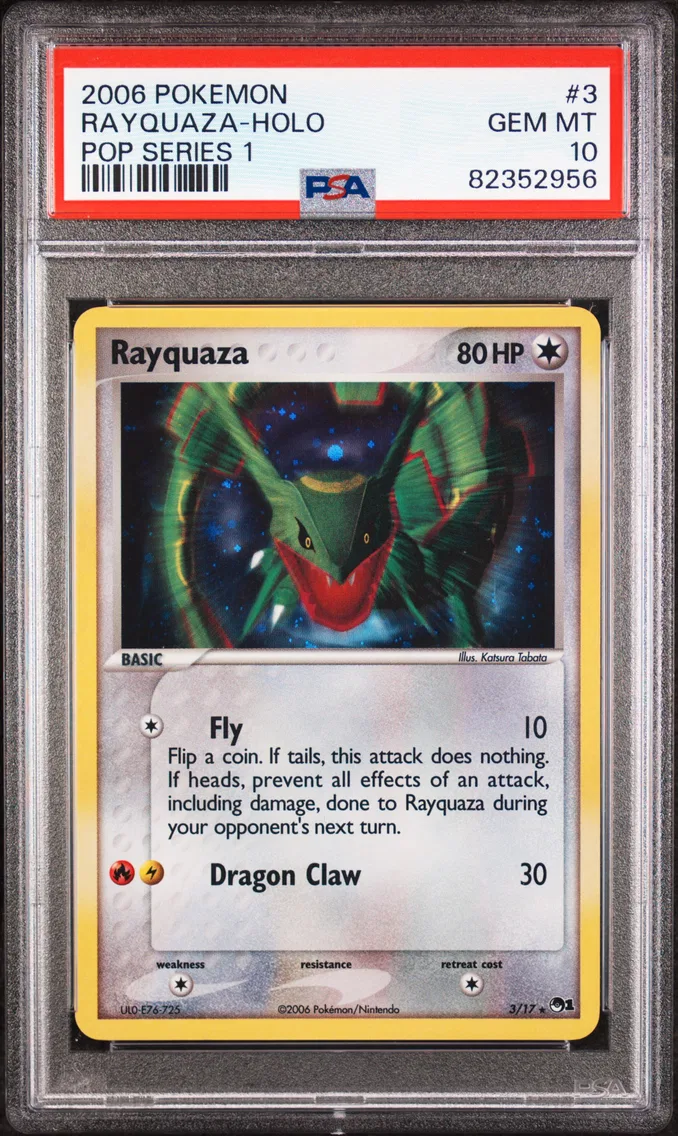 2006 #3 Rayquaza-Holo PSA 10 Pop Series 1