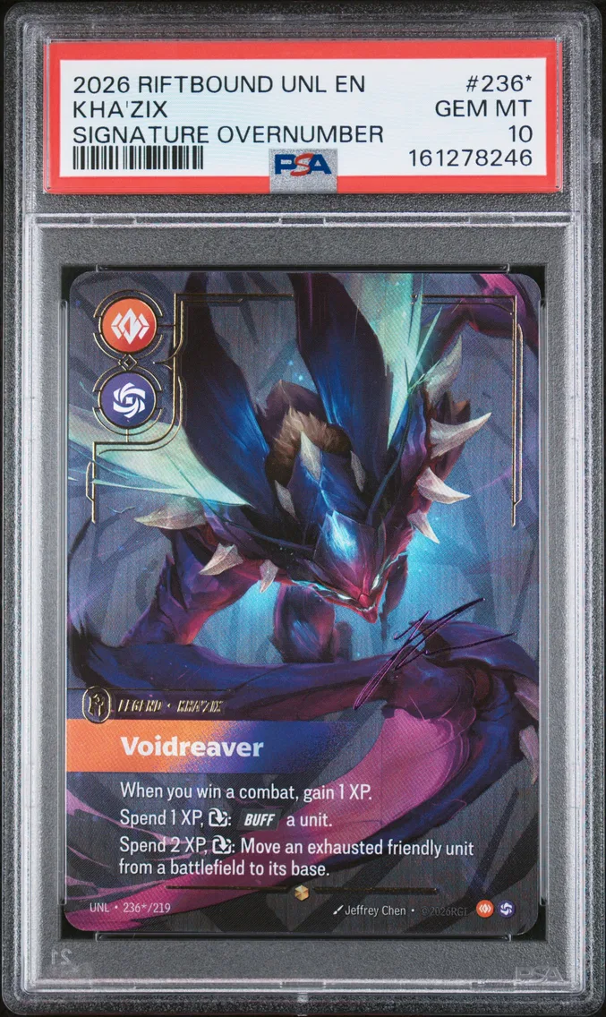 2026 #236* Kha'Zix - Voidreaver PSA 10 Riftbound: League of Legends Unl-Unleashed