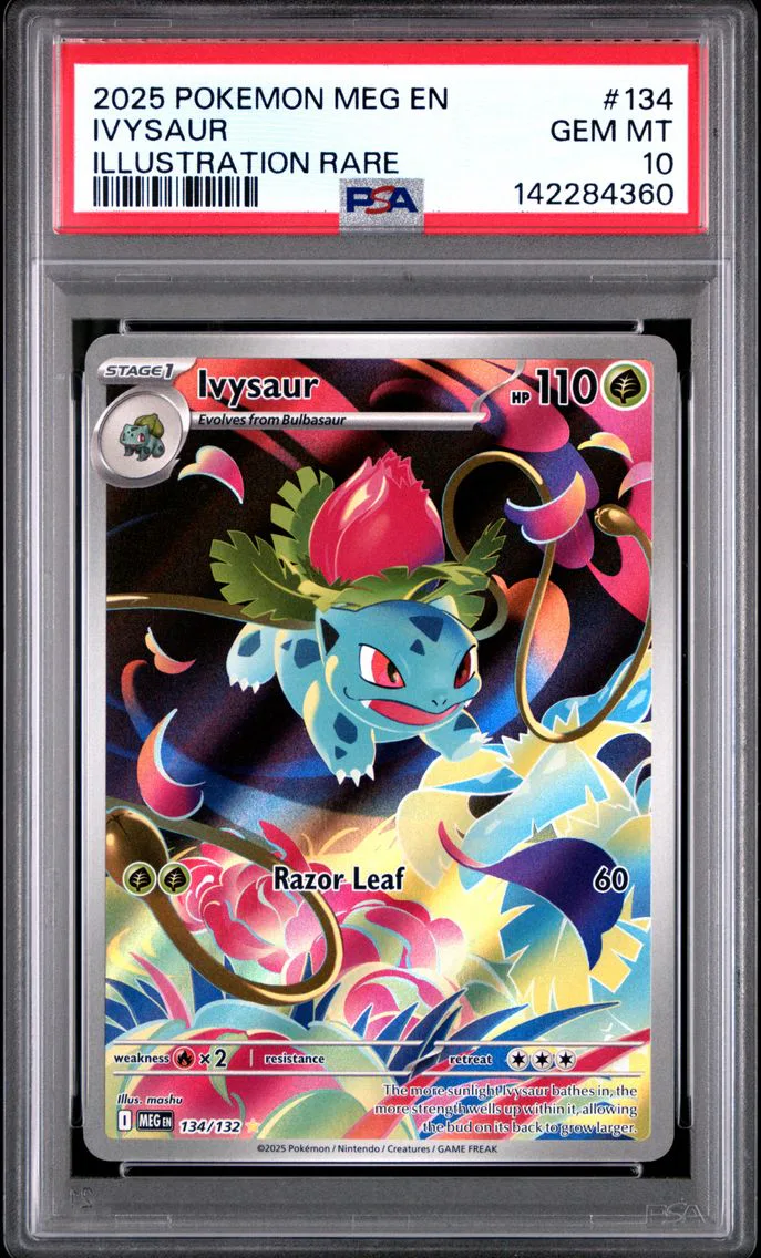 2025 #134 Ivysaur PSA 10 Meg EN-Mega Evolution