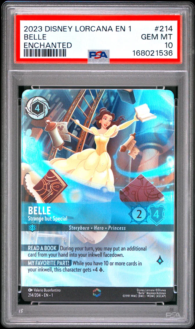 2023 #214 Belle - Strange But Special PSA 10 Disney Lorcana EN 1-the First Chapter