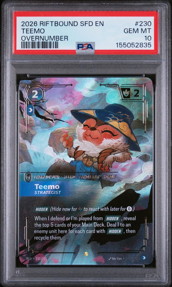 2026 #230 Teemo - Strategist PSA 10 Riftbound: League of Legends Sfd-Spiritforged