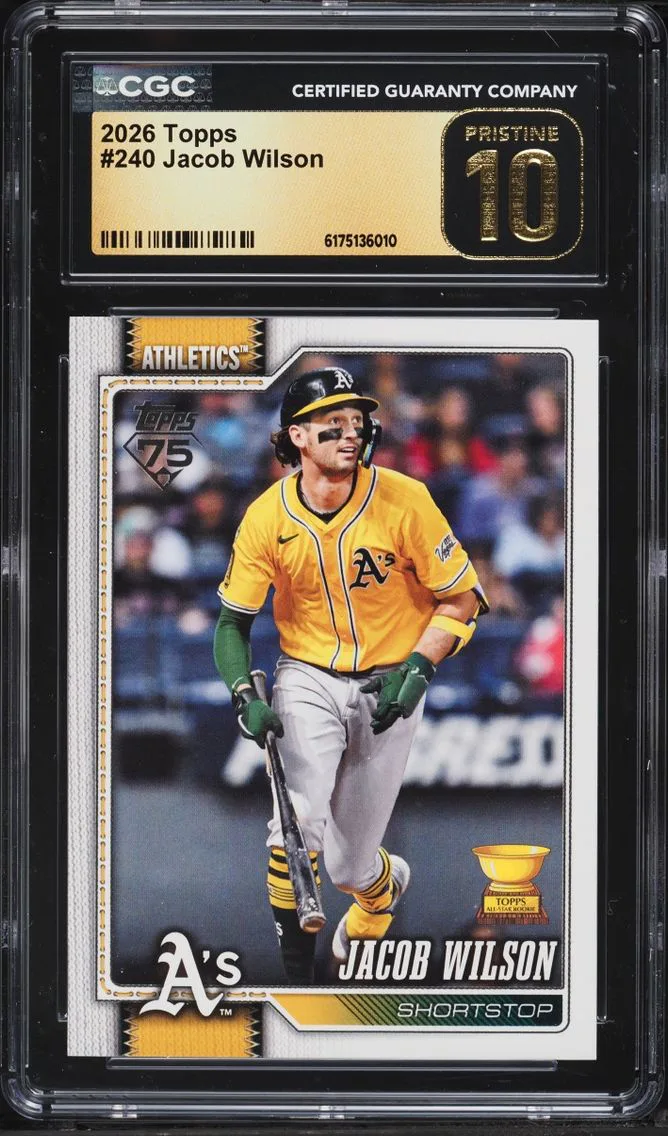 2026 Topps Jacob Wilson #240 CGC 10 PRISTINE