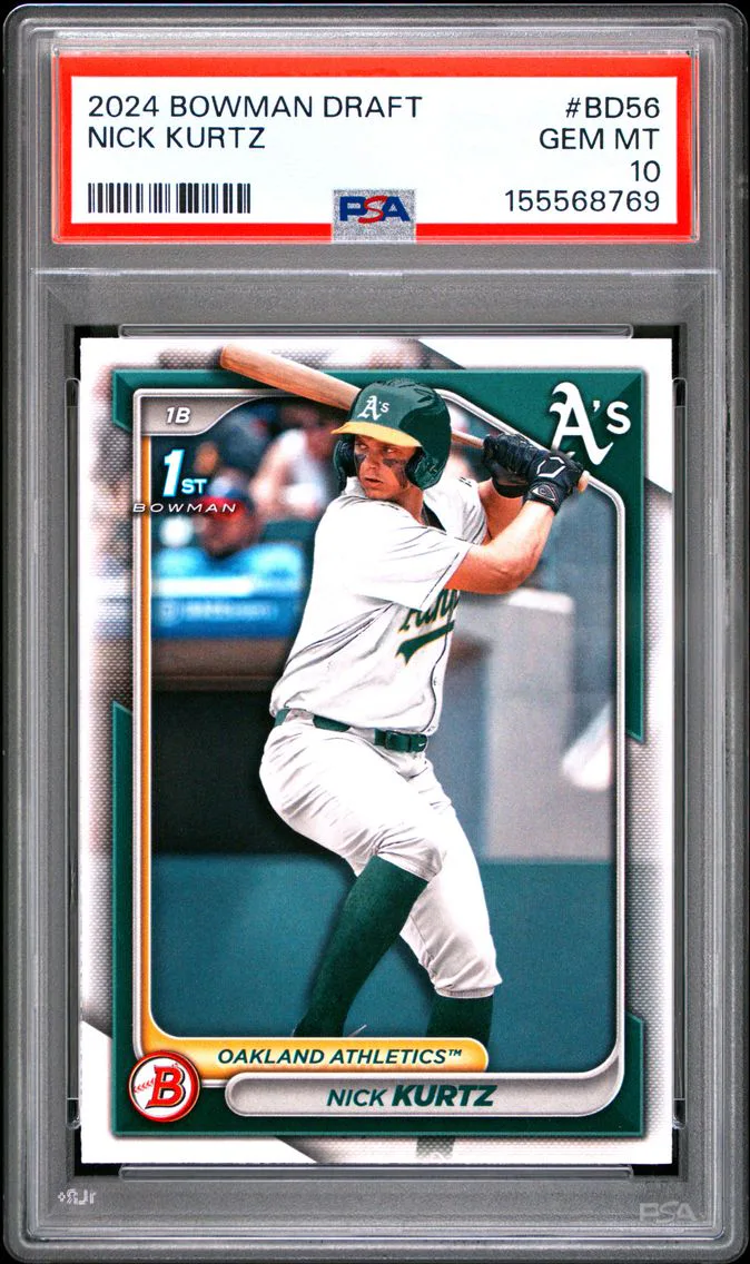 2024 #BD56 Nick Kurtz PSA 10 Bowman Draft