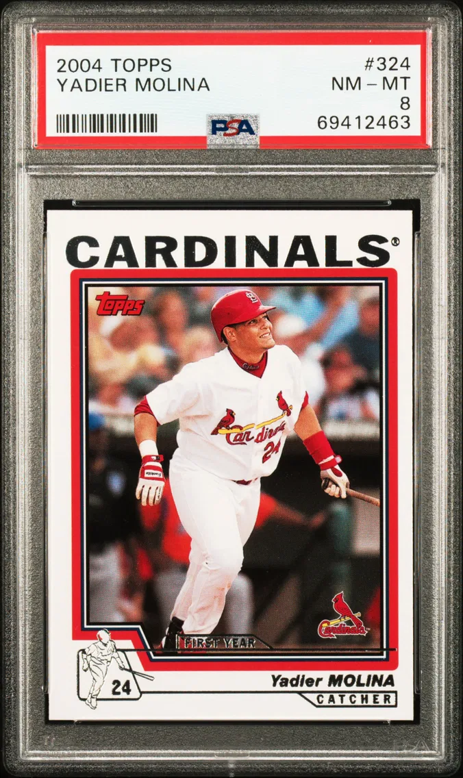 2004 #324 Yadier Molina PSA 8 Topps