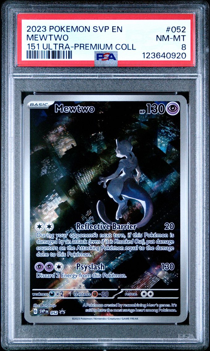 2023 #52 Mewtwo PSA 8 Svp EN-SV Black Star Promo Pokemon