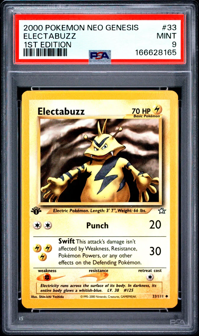 2000 #33 Electabuzz PSA 9 Neo Genesis 1st Edition