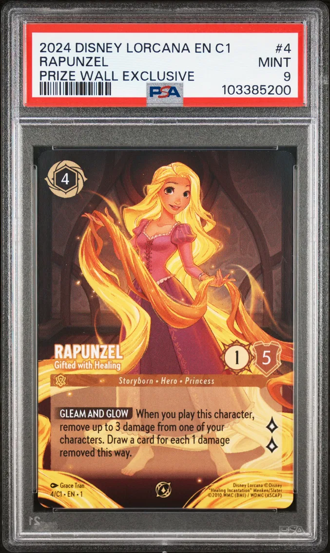 2024 #4 Rapunzel - Gifted With Healing PSA 9 Disney Lorcana EN C1-Lorcana Challenge Promo
