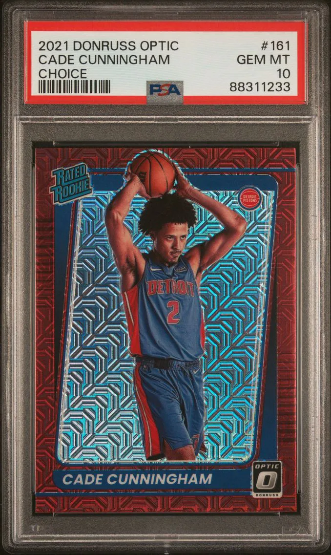 2021 #161 CADE CUNNINGHAM PSA 10 Panini Donruss Optic