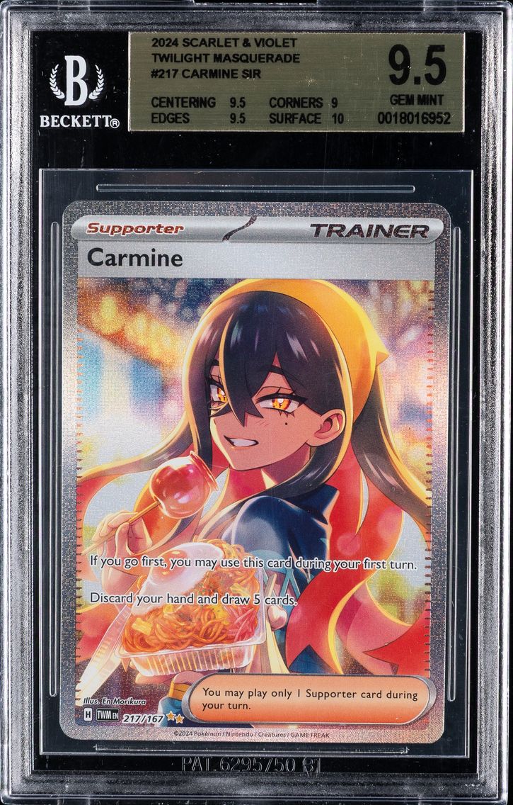 2024 #217 Carmine BGS 9.5 Twm EN-Twilight Masquerade Pokemon