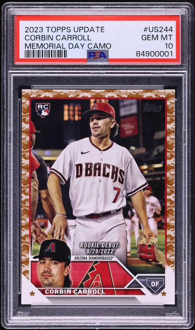 2023 #US244 Corbin Carroll PSA 10 Topps Update