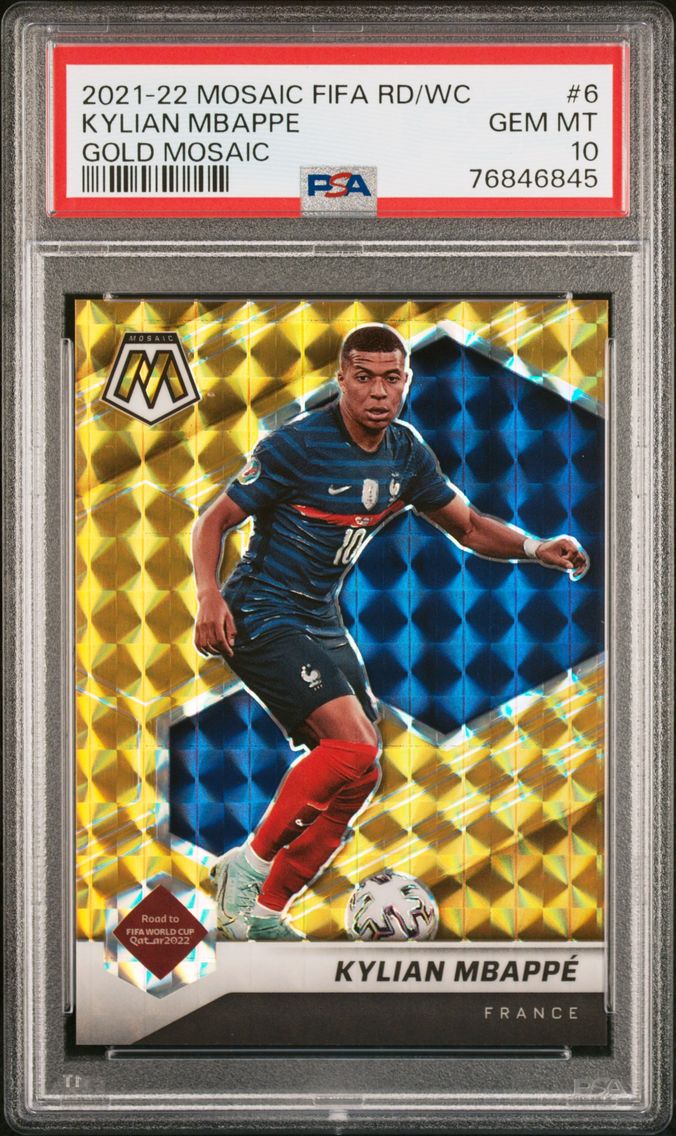 2021 #6 Kylian Mbappe PSA 10 Pan