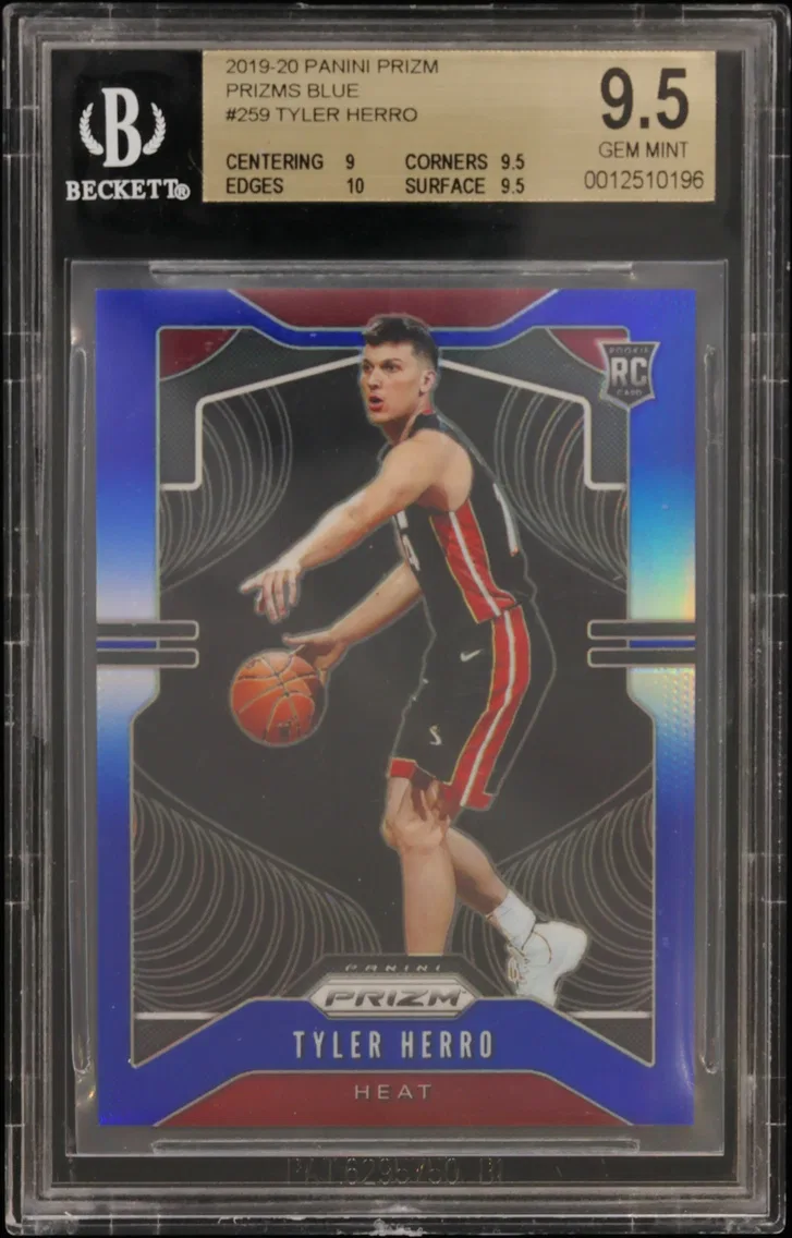2019 #259 Tyler Herro BGS 9.5 Panini Prizm Prizms Blue