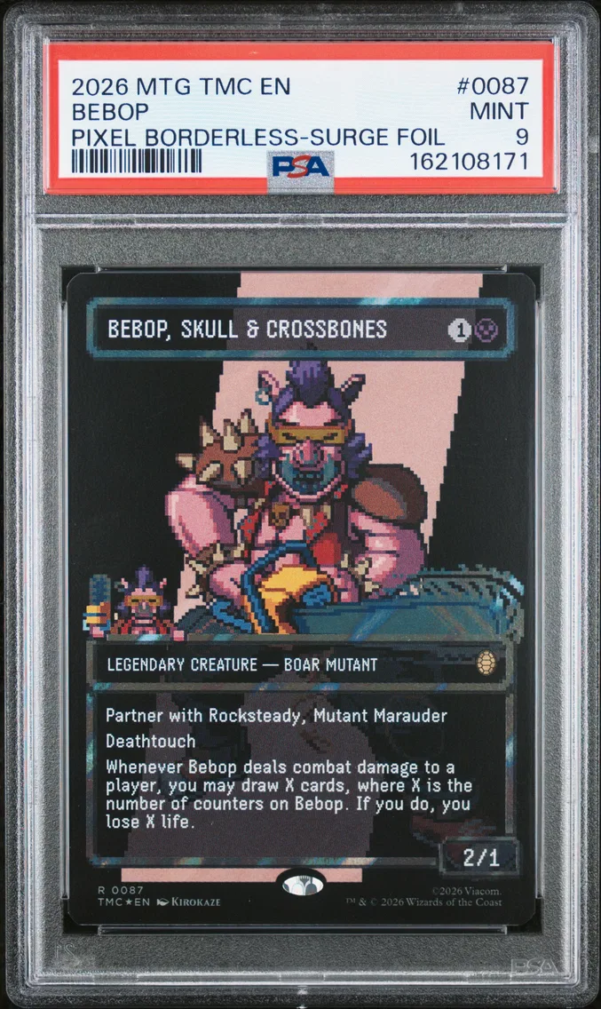 2026 #0087 Bebop, Skull & Crossbones PSA 9 Teenage Mutant Ninja Turtles Commander