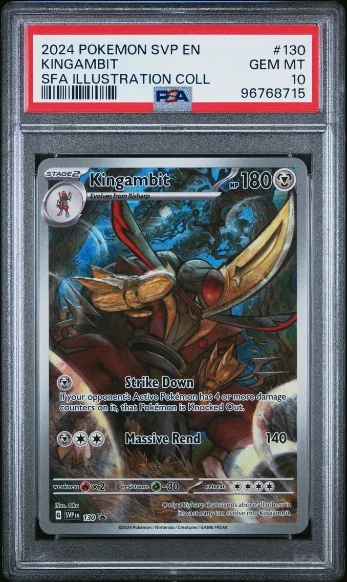 2024 Pokemon Svp EN-SV Black Star Promo Kingambit Svp EN-SV Black Star Promo #130 PSA 10