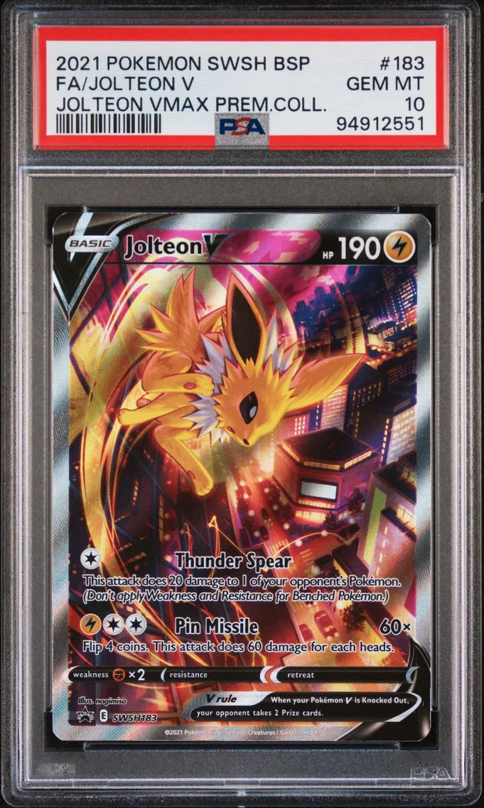 2021 #183 Full Art/Jolteon V PSA