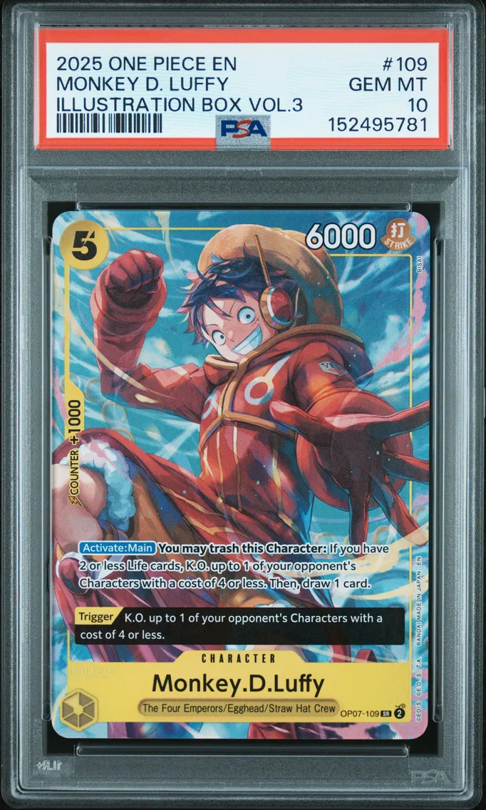 2025 #109 Monkey D. Luffy PSA 10 One Piece Promos