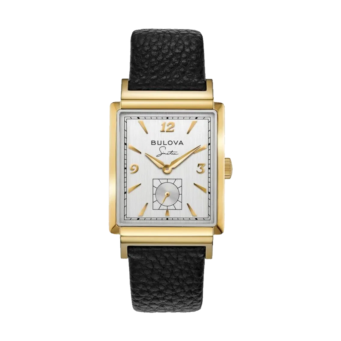 Bulova My Way Gold-Tone 29.5mm - Silver on Leather Strap