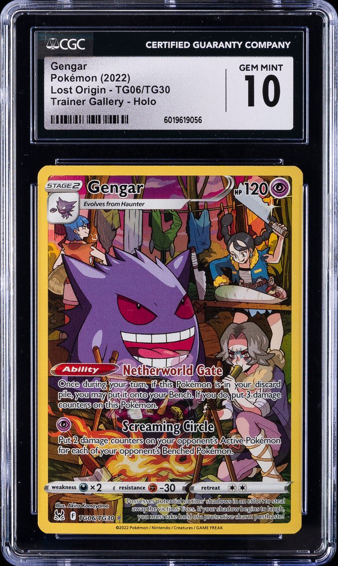 2022 #TG06 Full Art/Gengar CGC 10 Sword & Shield Lost Origin Pokemon