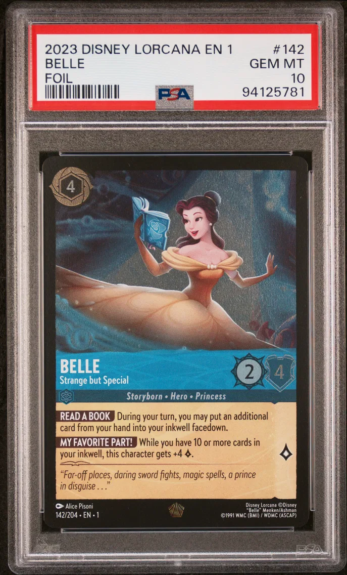 2023 #142 Belle - Strange But Special PSA 10 Disney Lorcana EN 1-the First Chapter