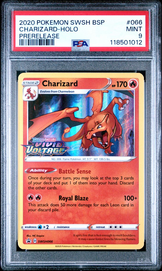 2020 #066 Charizard-Holo PSA 9 Swsh Black Star Promo Pokemon