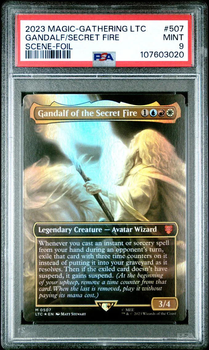 2023 #507 Gandalf of the Secret Fire PSA 9 Tales of Middle-Earth Commander Magic the Gathering