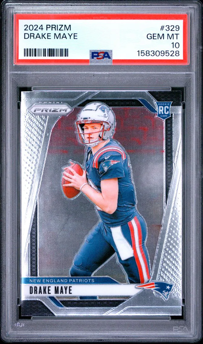 2024 #329 Drake Maye PSA 10 Panini Prizm