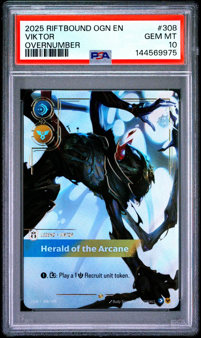 2025 #308 Viktor - Herald of the Arcane PSA 10 Riftbound: League of Legends Ogn-Origins