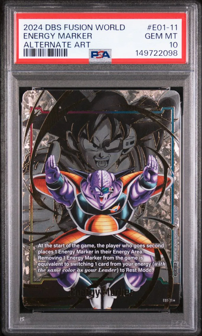 2024 #E01-11 Energy Marker PSA 10 Dragon Ball Super Card Game Fusion World Energy Marker Pack 01