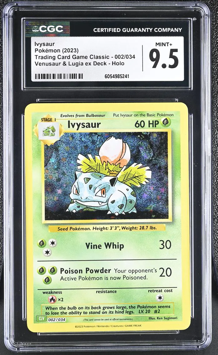 2023 #002 Ivysaur CGC 9.5 Trading Card Game Classic - CLV, CLC, CLB - English