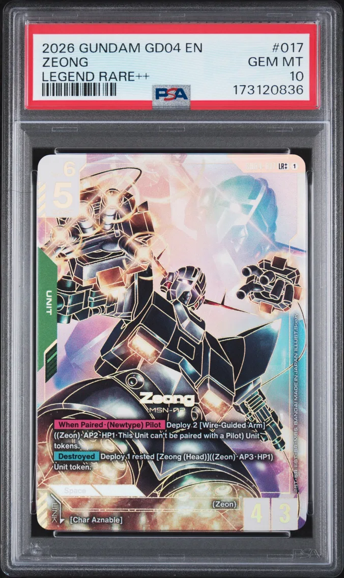 2026 #017 Zeong PSA 10 Gundam GD04-Phantom Aria