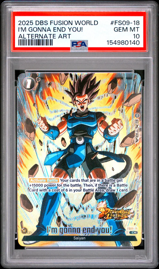 2025 #FS09-18 I'm Gonna End You! PSA 10 Dragon Ball Super Card Game Fusion World Starter Deck EX Shallot