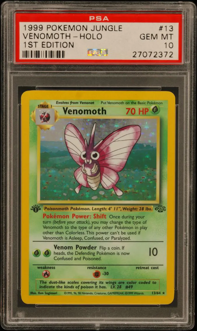 1999 #13 Venomoth-Holo 1st Editi