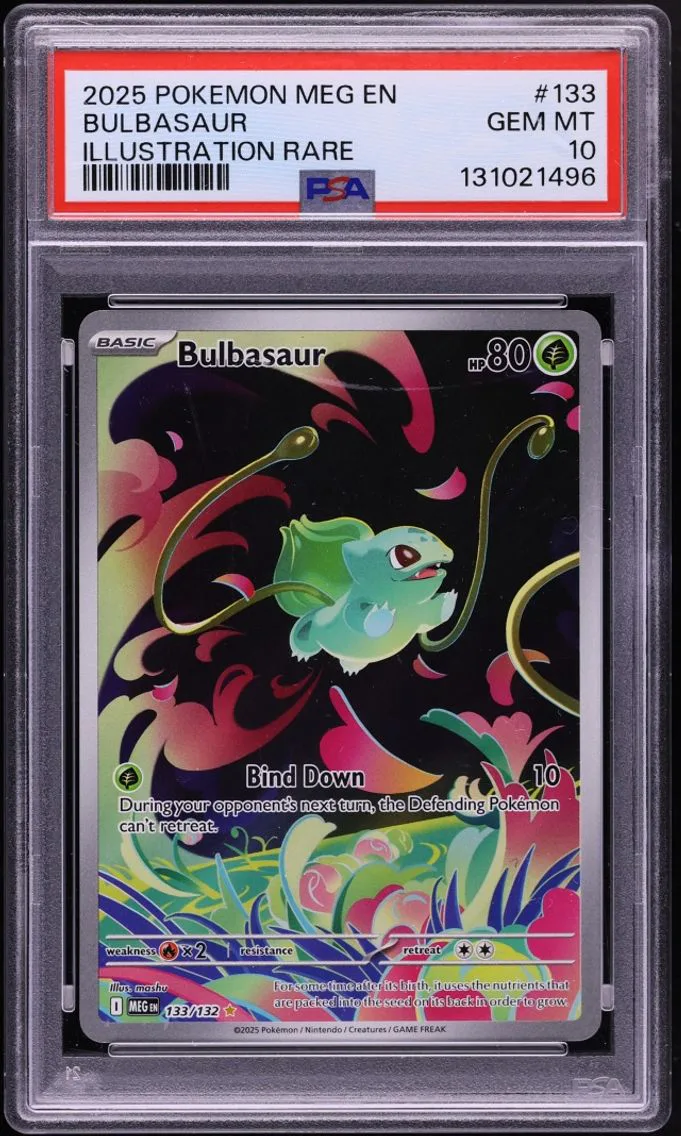 2025 #133 Bulbasaur PSA 10 Pokemon Mega Evolution IR